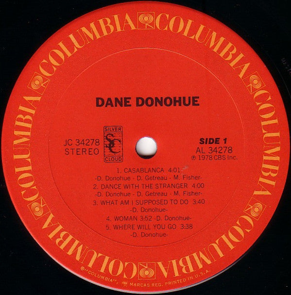 Dane Donohue : Dane Donohue (LP, Album)