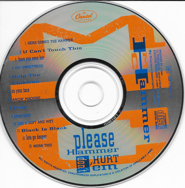 M.C. Hammer* : Please Hammer Don't Hurt 'Em (CD, Album)