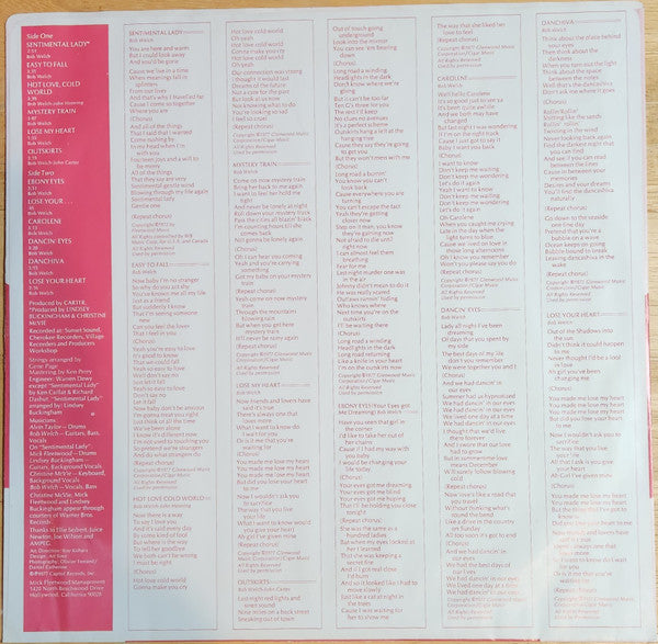 Bob Welch : French Kiss (LP, Album, Win)