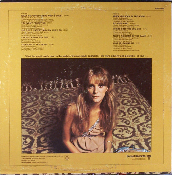 Jackie DeShannon : Love (LP, Comp)