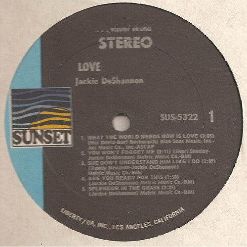 Jackie DeShannon : Love (LP, Comp)