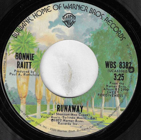 Bonnie Raitt : Runaway / Louise (7", Styrene, Ter)