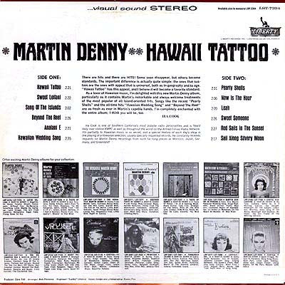 Martin Denny : Hawaii Tattoo (LP, Album)