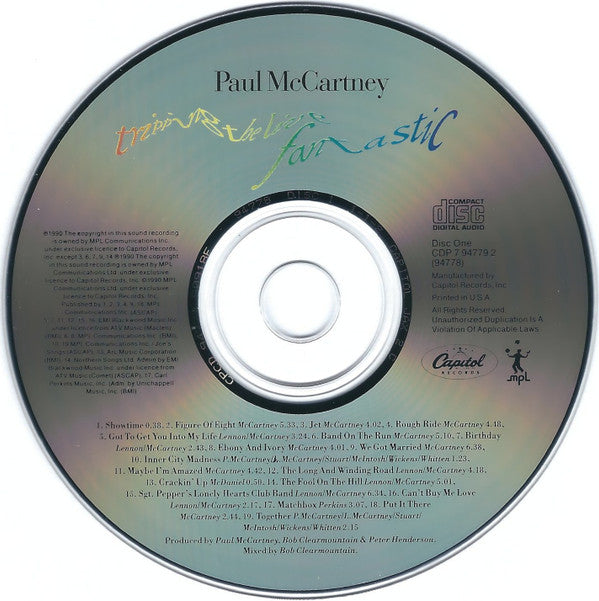 Paul McCartney : Tripping The Live Fantastic (2xCD, Album, Cap)