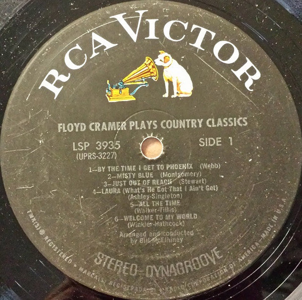 Floyd Cramer : Plays Country Classics (LP, Album, Ind)