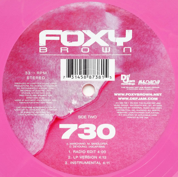 Foxy Brown : Candy (12", Pin)