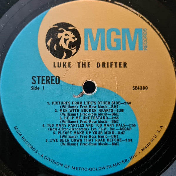Luke The Drifter : Luke The Drifter (LP, Album, Comp, RE)