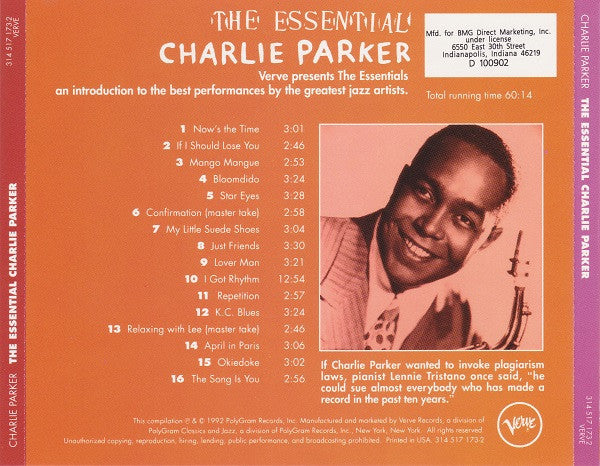 Charlie Parker : The Essential Charlie Parker (CD, Comp, Club)