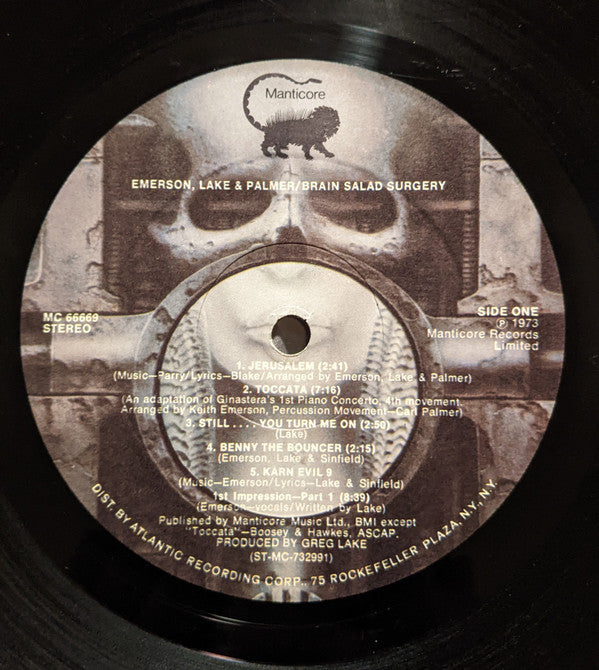 Emerson, Lake & Palmer : Brain Salad Surgery (LP, Album, SRC)