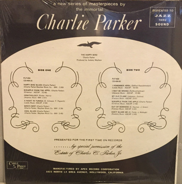Charlie Parker : The Happy "Bird" (LP, RE)