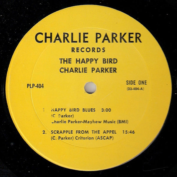 Charlie Parker : The Happy "Bird" (LP, RE)