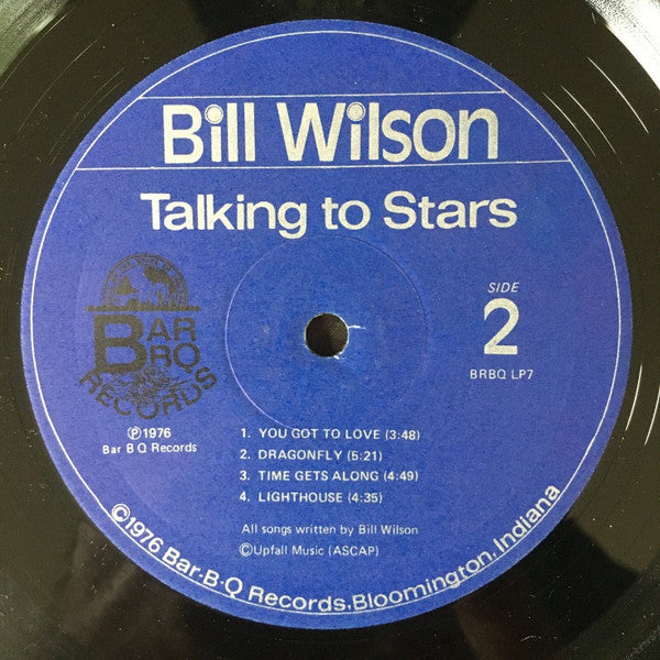 Bill Wilson : Talking To Stars (LP, Album)