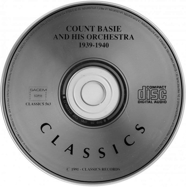 Count Basie And His Orchestra* : 1939-1940 (CD, Comp)