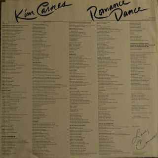 Kim Carnes : Romance Dance (LP, Album)