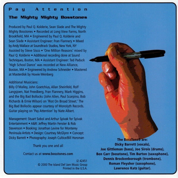 The Mighty Mighty Bosstones : Pay Attention (CD, Club)