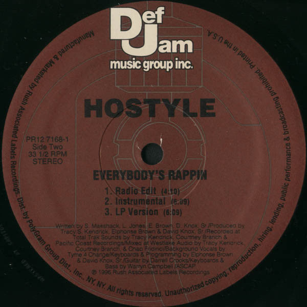 Hostyle (5) : Should A Been Down (Past And Present) (12", Promo)