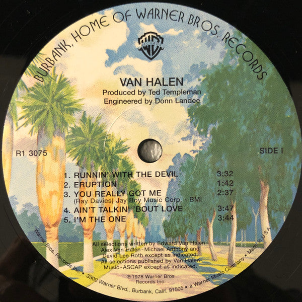 Van Halen : Van Halen (LP, Album, RE, RM, RP, 180)