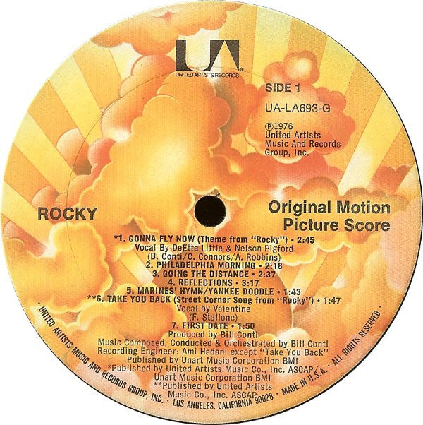 Bill Conti : Rocky - Original Motion Picture Score (LP, Album, RE, Sce)