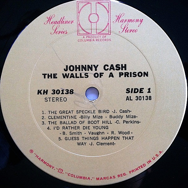 Johnny Cash : The Walls Of A Prison (LP, Comp, Ter)