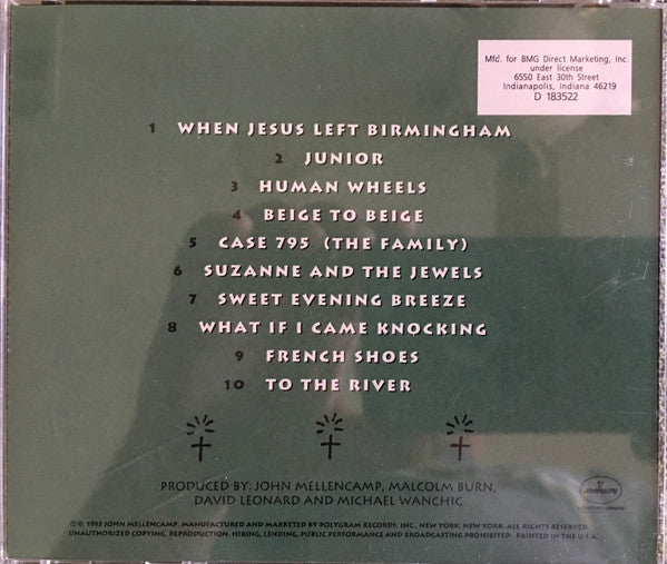 John Mellencamp* : Human Wheels (CD, Album, Club, BMG)