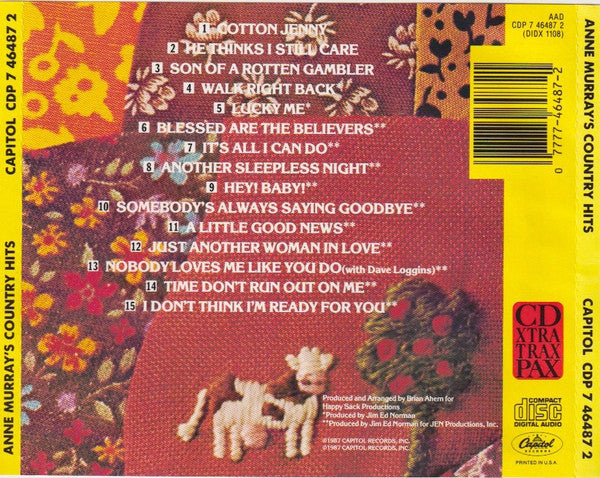 Anne Murray : Country Hits (CD, Comp)