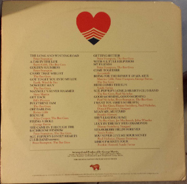 Various : Sgt. Pepper's Lonely Hearts Club Band (The Original Motion Picture Sound Track) (2xLP, Album, Sou)