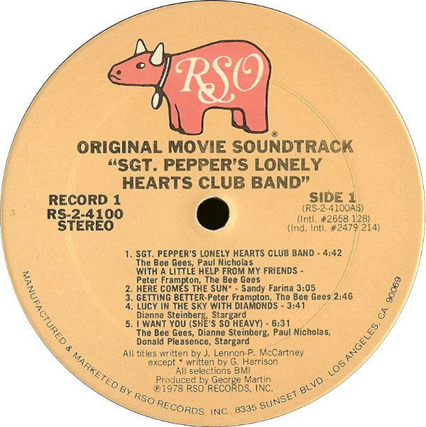 Various : Sgt. Pepper's Lonely Hearts Club Band (The Original Motion Picture Sound Track) (2xLP, Album, Sou)