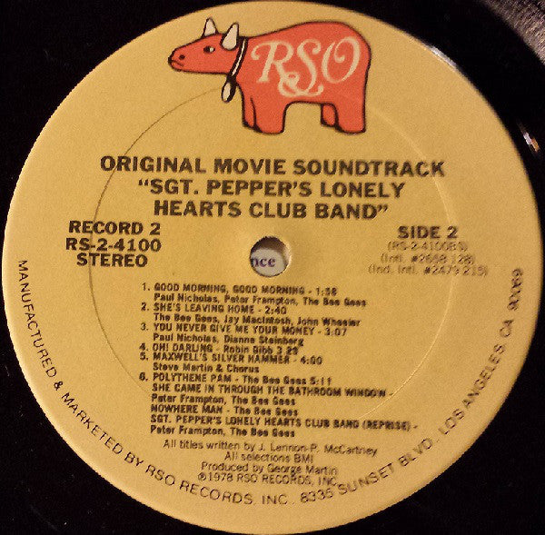 Various : Sgt. Pepper's Lonely Hearts Club Band (The Original Motion Picture Sound Track) (2xLP, Album, Sou)