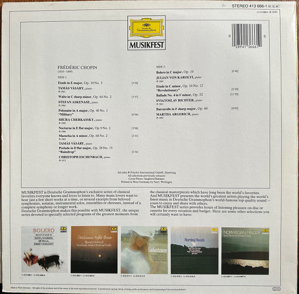 Chopin* : Raindrop Prelude: Chopin's Greatest Piano Works (LP, Album, Comp)