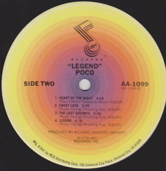 Poco (3) : Legend (LP, Album, Club, Ter)