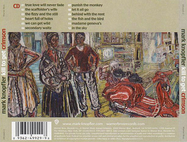 Mark Knopfler : Kill To Get Crimson (CD, Album)