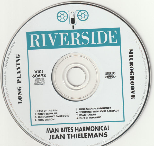 Jean Thielemans* : Man Bites Harmonica! (CD, Album, RE, RM, Pap)