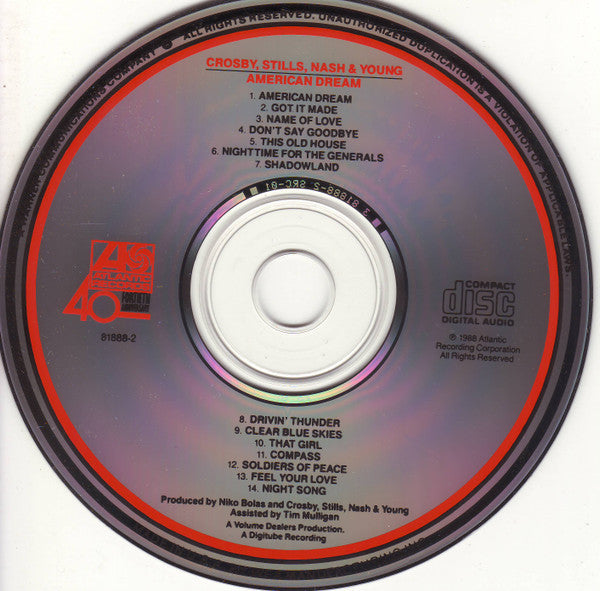 Crosby, Stills, Nash & Young : American Dream (CD, Album)