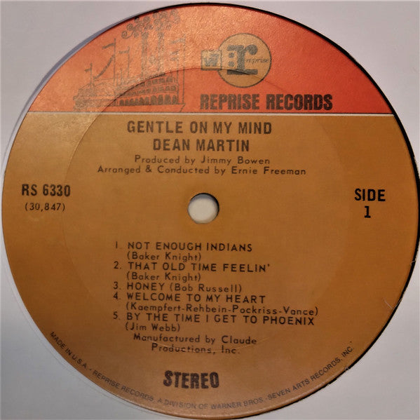 Dean Martin : Gentle On My Mind (LP, Album, Ter)