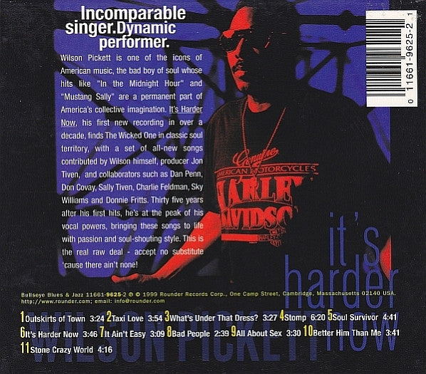 Wilson Pickett : It's Harder Now (CD, Album, Dig)