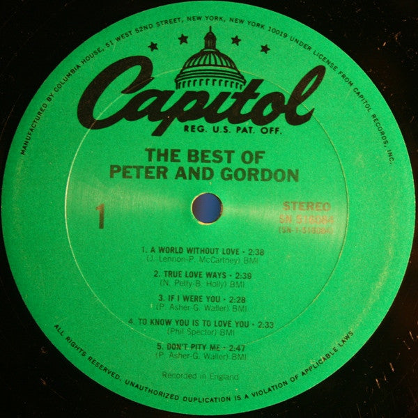 Peter And Gordon* : The Best Of Peter And Gordon (LP, Comp, Club, RE)