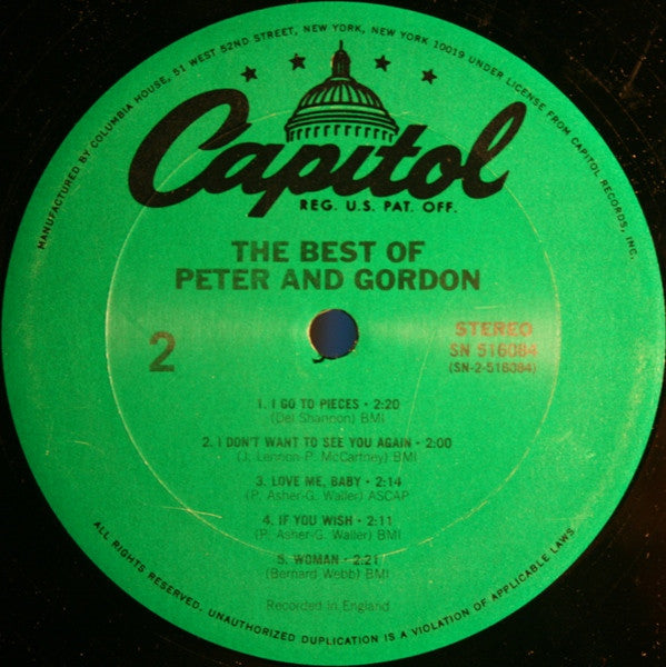 Peter And Gordon* : The Best Of Peter And Gordon (LP, Comp, Club, RE)