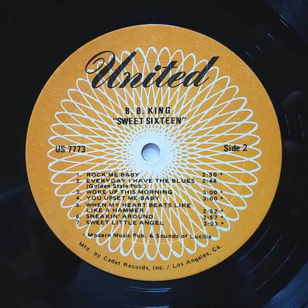 B. B. King* : The Original Sweet Sixteen (LP, Comp, RE)