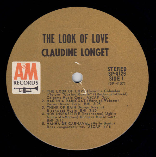 Claudine Longet : The Look Of Love (LP, Album, Ter)