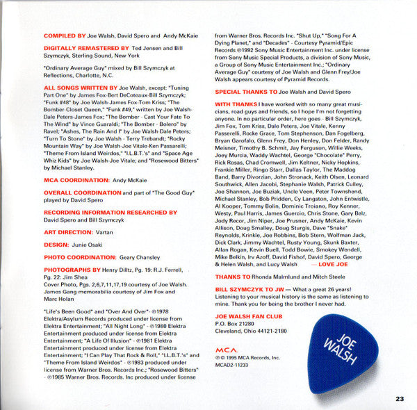 Joe Walsh : Look What I Did! - The Joe Walsh Anthology (2xCD, Comp)