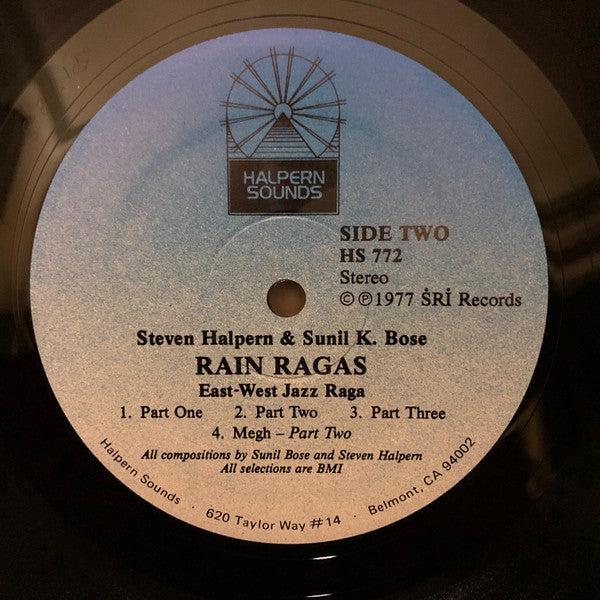 Steven Halpern & Sunil K. Bose : The Rain Meditation (LP, Album)