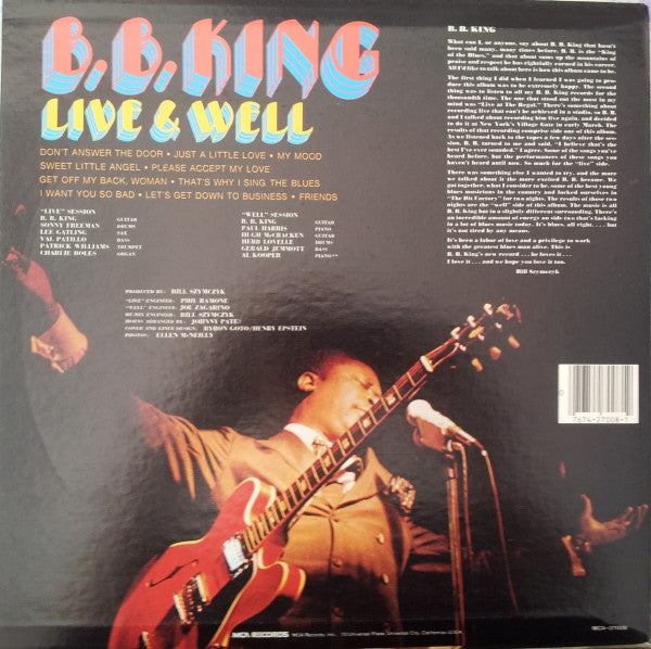 B.B. King : Live & Well (LP, Album, RE)