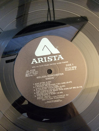 Melissa Manchester : Singin' (LP, Album, RCA)