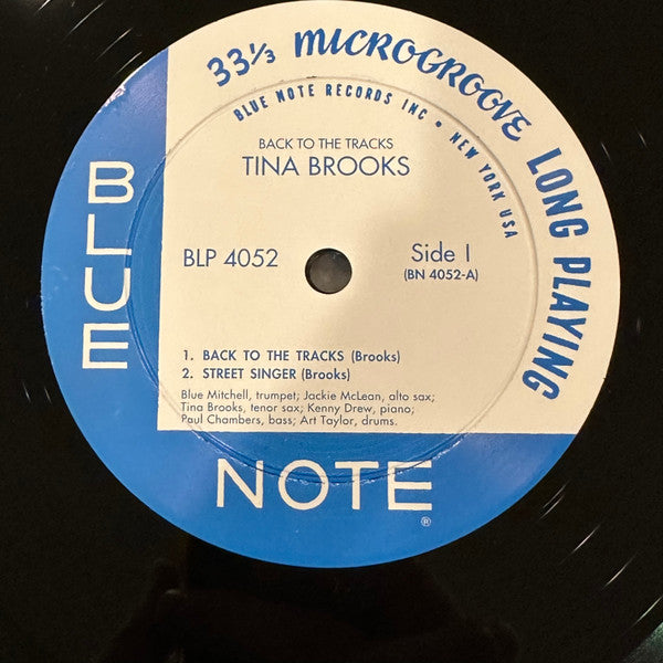 Tina Brooks : Back To The Tracks (Vinyl, NM or M-) – Square Cat Vinyl