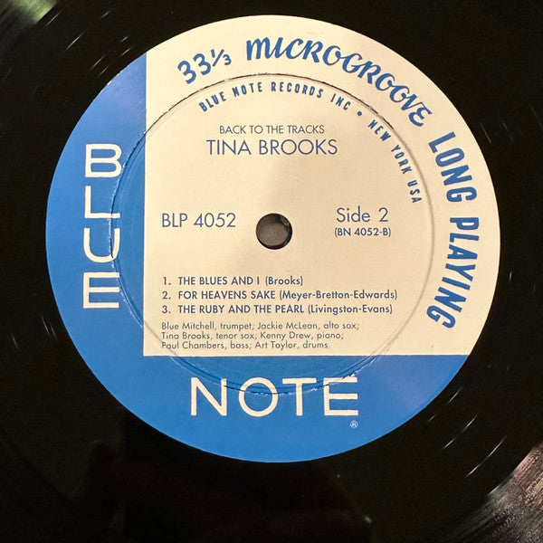Tina Brooks : Back To The Tracks (Vinyl, NM or M-) – Square Cat Vinyl