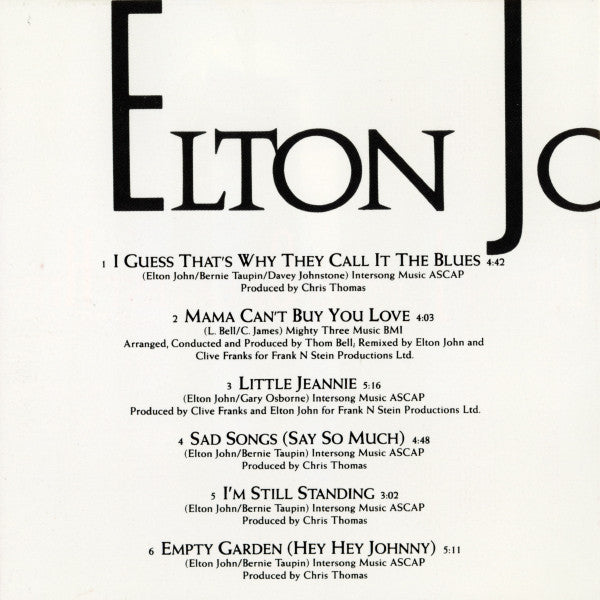 Elton John : Elton John's Greatest Hits Volume III, 1979-1987 (CD, Comp, DAD)