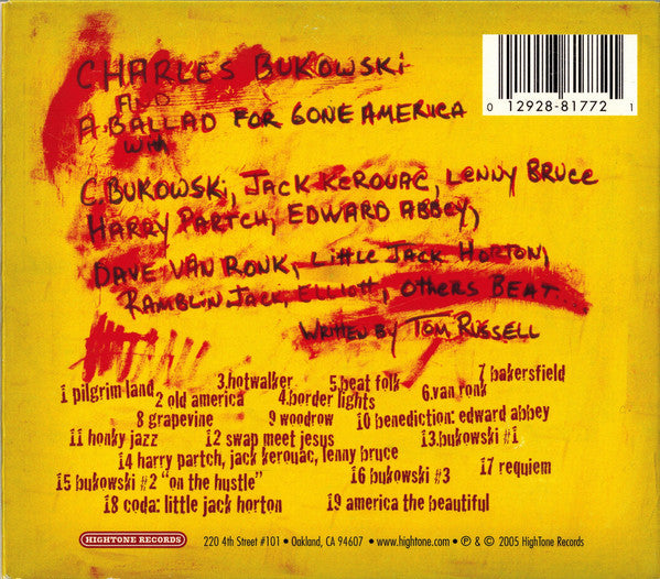 Tom Russell : Hotwalker (CD, Album, Dig)