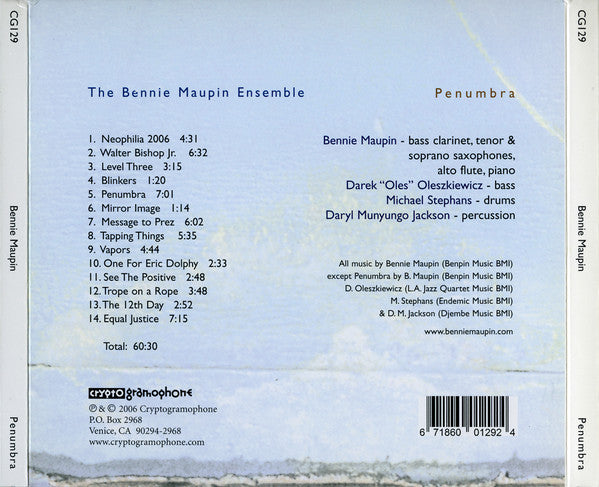 The Bennie Maupin Ensemble : Penumbra (CD, Album)