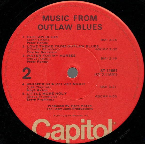 Various : Music From Outlaw Blues (LP, Album, Jac)