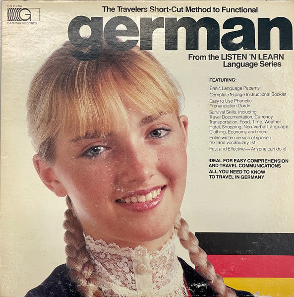 Unknown Artist : The Travelers Short-Cut Method To Functional German (12", Album)